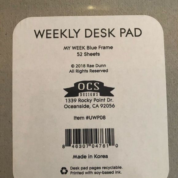 Rae Dunn not dated desk calendar - Picture 5 of 5